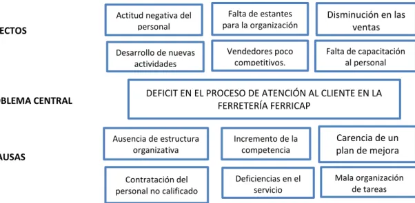 Ilustración 1 Diagrama Causa - Efecto para el Problema 