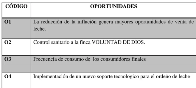 Cuadro 6. Determinación de Amenazas.