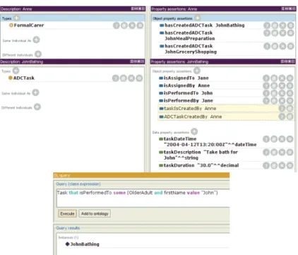 Figure 5: Sample of Prot´ eg´ e implementation of ontology.