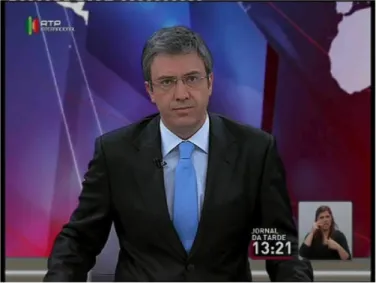 Fig. 1. Common implementation of signing service in broadcast programmes.  This snapshot comes from RTP, the national Portuguese broadcaster