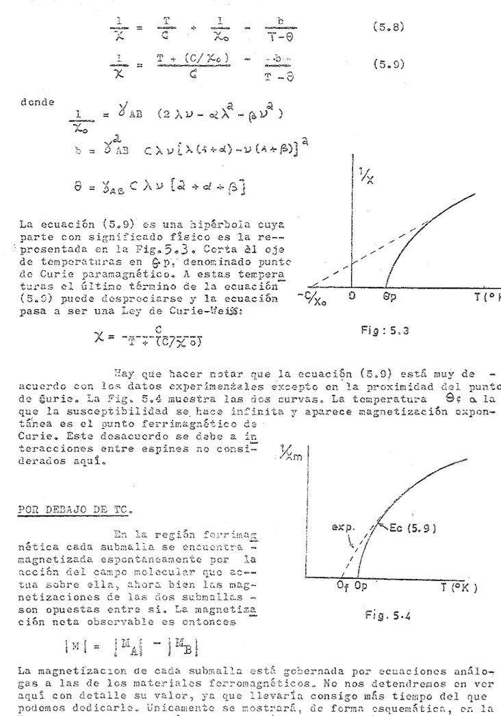 Fig. 5.5 la magnetización resultante (lin  t izac iones parciales de cada subsia  O s a 
