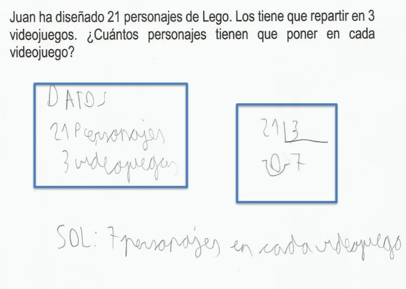 Figura 6. Identificación correcta de datos y operación en el problema P1_RD_IP. 