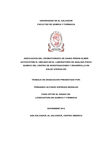 Columnas Y Tipos De Fases Estacionarias - Componentes De Un 