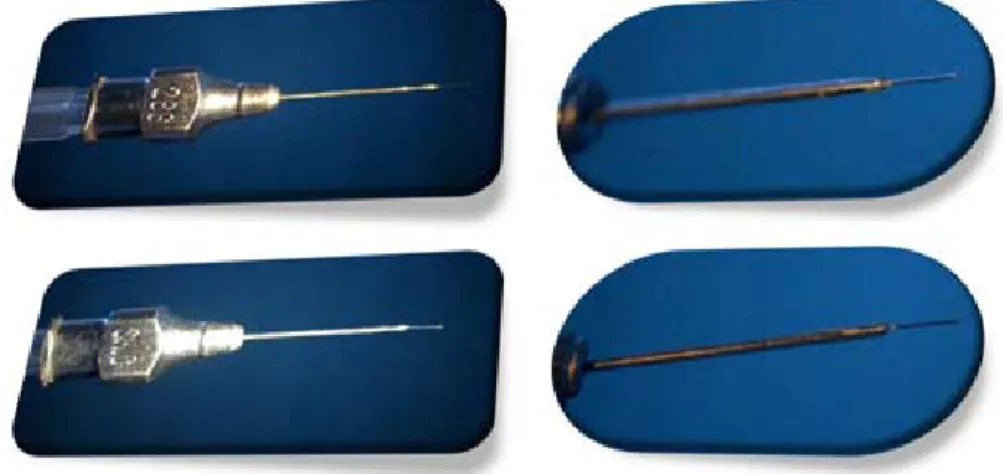 Fig. 1. Sonda permeabilizadora de las glándulas de Meibomio creada  en el Laboratorio de Investigaciones del Sistema Óptico Ocular (LISOO)  del Instituto Cubano de Oftalmología (ICO) “Ramón Pando Ferrer”