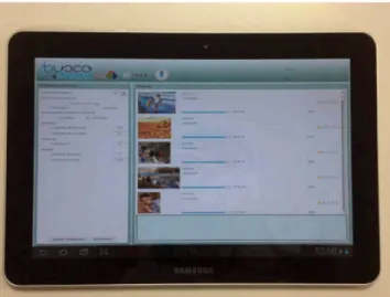 Fig. 3 System implementation in a tablet 