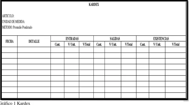 Gráfico 1 Kardex 