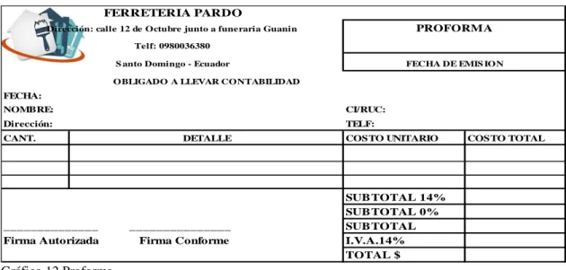 Gráfico 12 Proforma. 