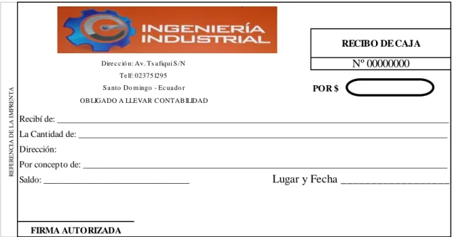Tabla  9  Comprobante de ingreso  