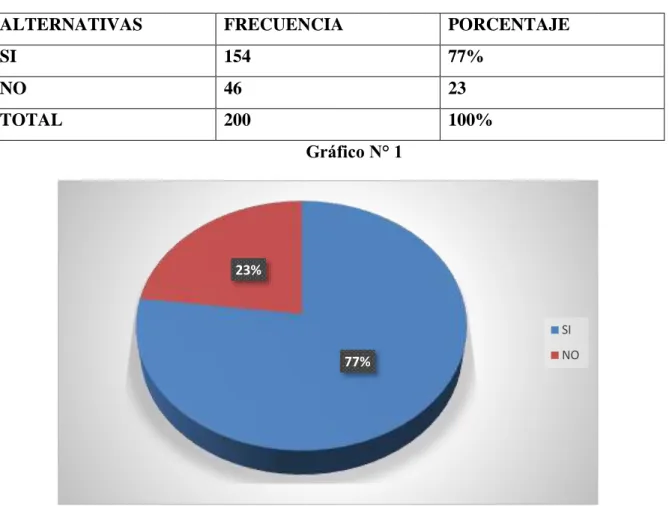 Gráfico N° 1 