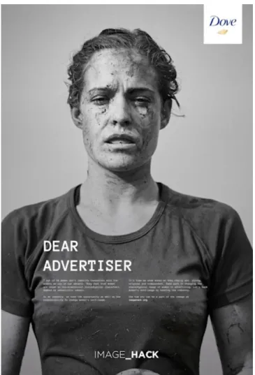 Fig. 4.11. Dove Image Hack Dear Advertiser  Fuente: Arica A. (2017) 