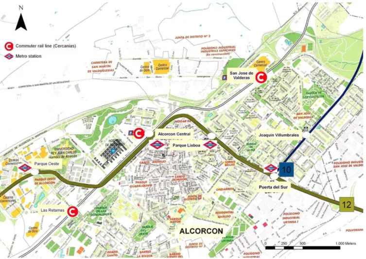 Fig. 4. Metrosur and Cercanías 