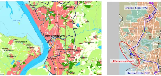 Figure 3.   Map of Bremerhaven and surroundings 
