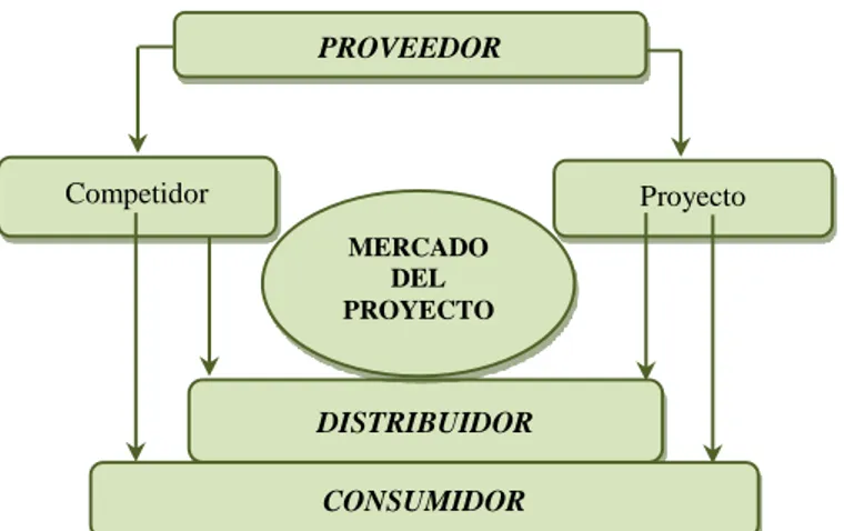 Figura  1:  Componentes  del  estudio  de  mercado.  SAPAG  Chain,  N.  (2011).  Proyectos  de 