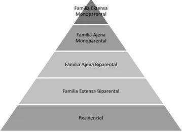 Figura 5. Tipos de acogimiento. (Elaboración propia)    