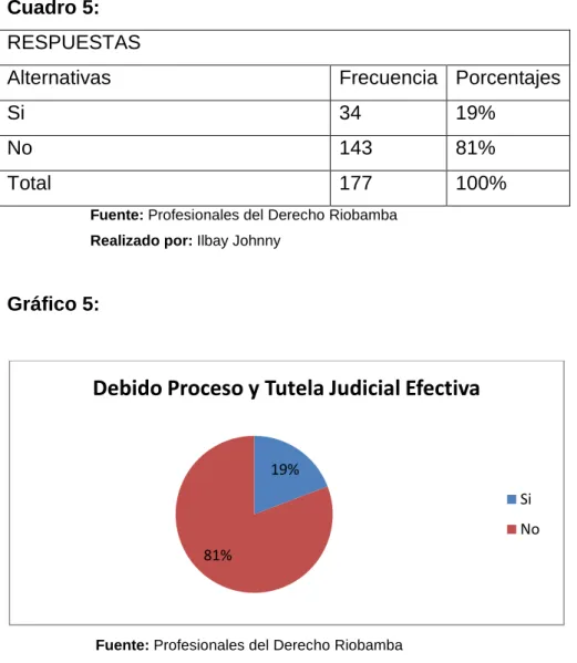 Cuadro 5:   RESPUESTAS 
