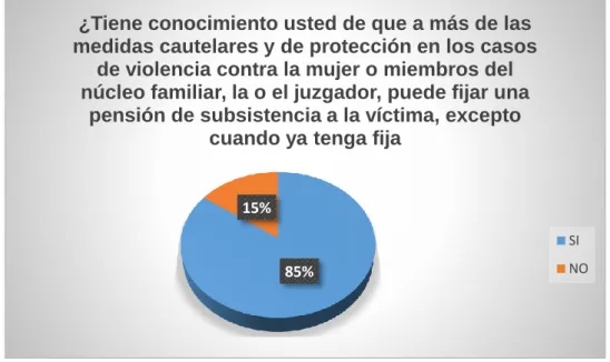 Gráfico 6 En referencia a la pregunta N. 6 