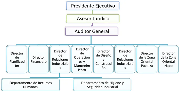 Figura 9  Organigrama Estructural EEASA  Fuente: Estatutos EEASA    