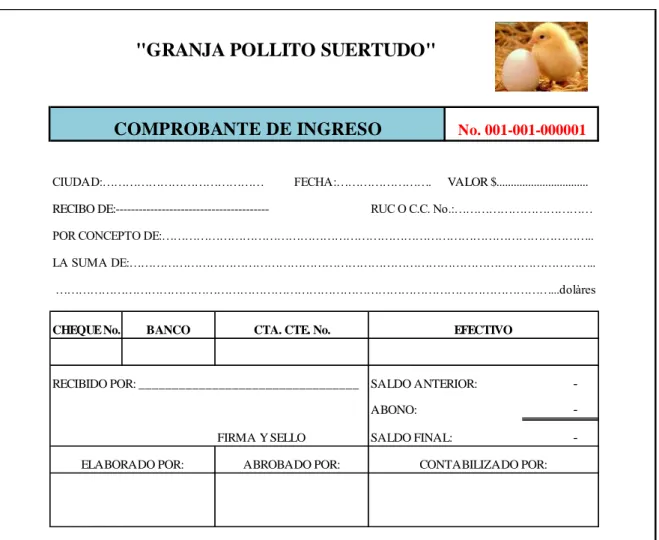 Gráfico 2. Comprobante de ingreso