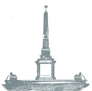 Fig. 4. Alzado del Obelisco de la Castellana proyectado por Francisco Javier Mariátegui en 1833.