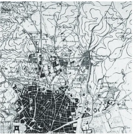 Fig. 11. Fragmento del Plano de Madrid y sus Contornos, 1956.