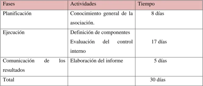 Cuadro 8 Ejecución del trabajo 