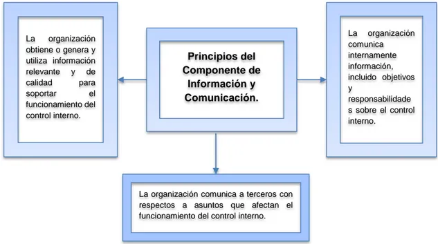 Figura 7.- Principios del Componente de Información y Comunicación.  Fuente: (Mantilla S