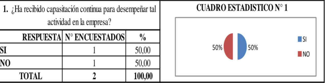 CUADRO ESTADISTICO N° 1
