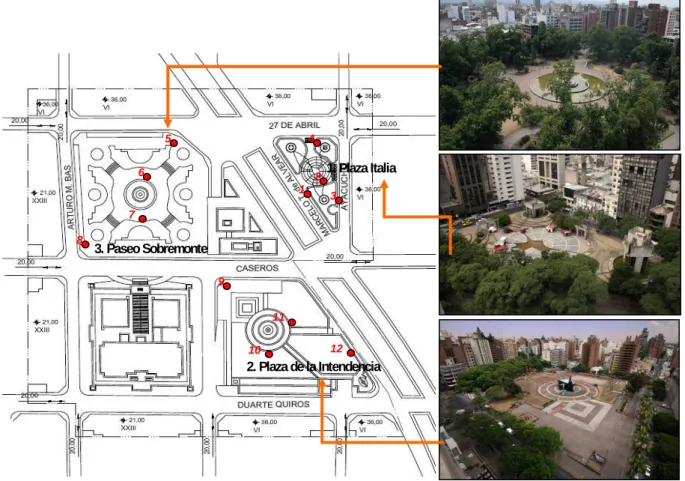 Figure 1 - Group of urban areas analyzed 