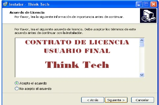 FIG.  Nº 04 Pantalla de instalación  