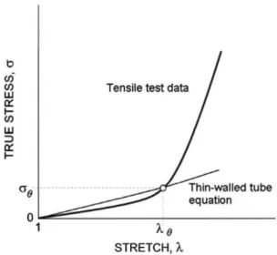 Fig. 3 Stretch at failure (mean ± standard error) of ascending aortic  wall samples for healthy and pathologic groups 