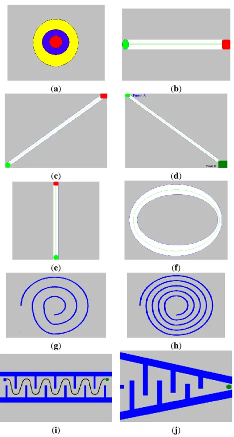 Figure 6. (a) pattern 2, (b) pattern 3, (c) pattern 4, (d) pattern 5, (e) pattern 6, (f) pattern 7,  (g) pattern 8, (h) pattern 9, (i) pattern 10, (j) pattern 11