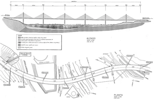Fig. 1.General drawing of “La Arena” bridge (www.arenasing.com).   1.2. Failure description 