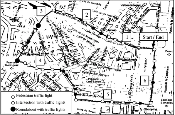 Fig. 1. Map of the Tetuan circuit (LR1). 