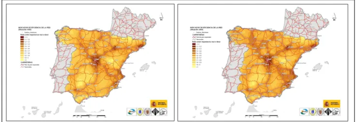Figure 2: Accessibility. Motorway Network, 1992 and 2004  