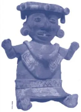 Figura 9. Esculturas modeladas en barro, Xochitecatl, Tlaxcala. (Revista