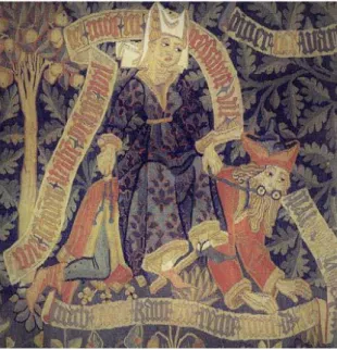 Fig. 4.4. Aristóteles cabalgado por la cortesana 