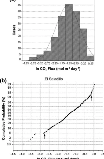 Fig. 3. Schematic representation of the accumulation chamber method used in the measurements of the diffuse soil CO 2 flux, modified from [311.