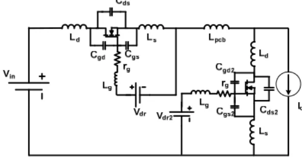 Figure 1. Schematic circuit of the modeled synchronous buck 