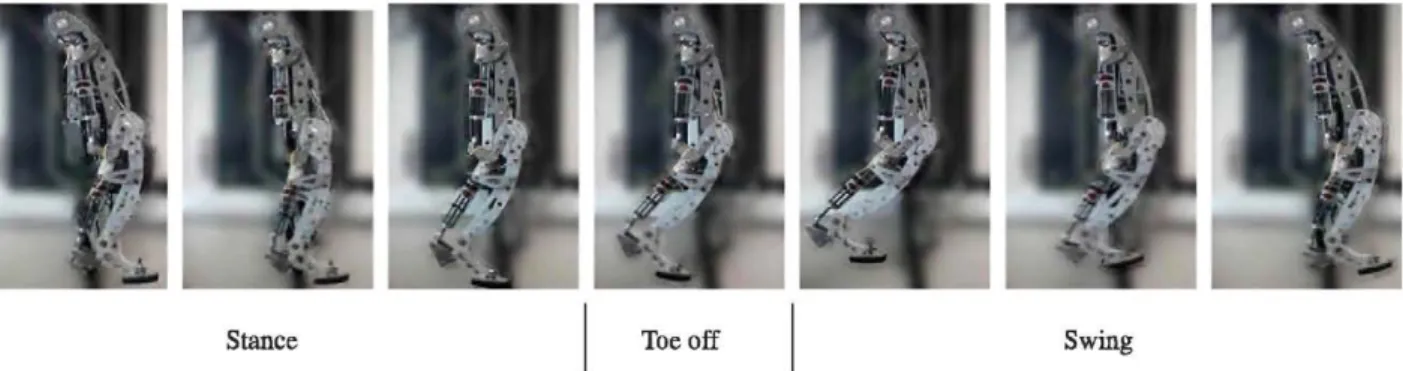 Fig. 21. Sequence of the locomotion cycle of the HADE leg. 