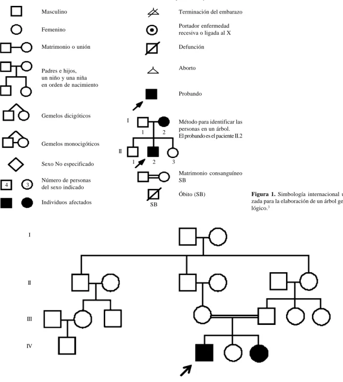 cuadro 1 se presentan los cinco grados de parentesco entre