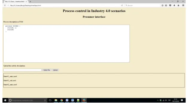 Figure 11: Prosumer interface