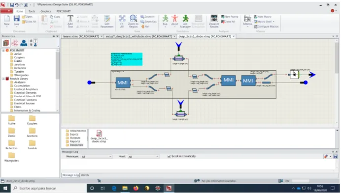 Figure 2.4: VPIphotonics DS user interface