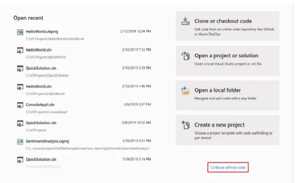 Figura 5. Configuración de herramientas del Visual Basic.Net. Fuente: Microsoft, 2018
