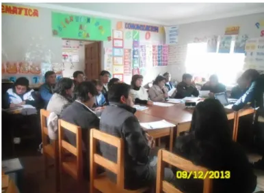 Figura 1. Reunión de docentes 