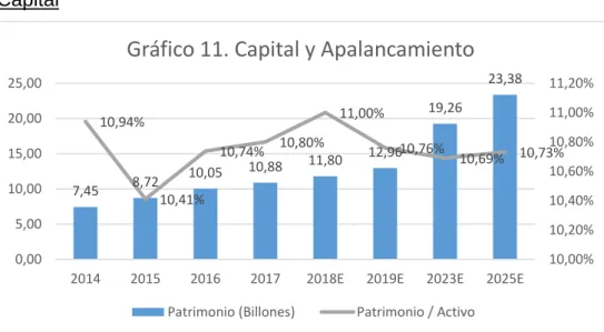 Gráfico 10.  Liquidez Historica y Proyectada