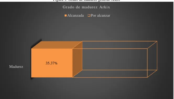 Figura 1. Grado de madurez general Arkix 
