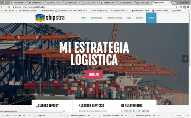 Figure 5 – Shipstra’s MPV 2.0 landing page. Source: www.shipstra.com 