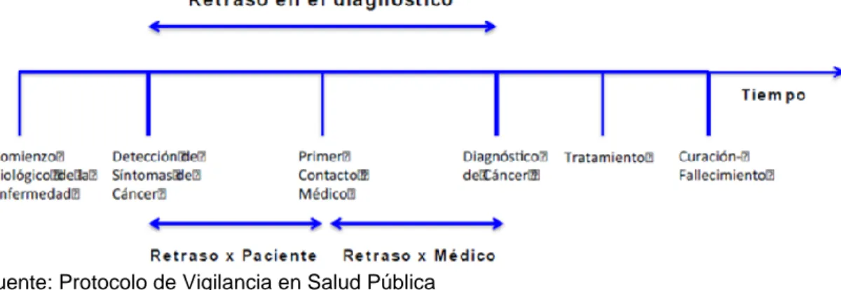 Cuadro 12. Retraso diagnóstico en el diagrama de cuidado de cáncer 81