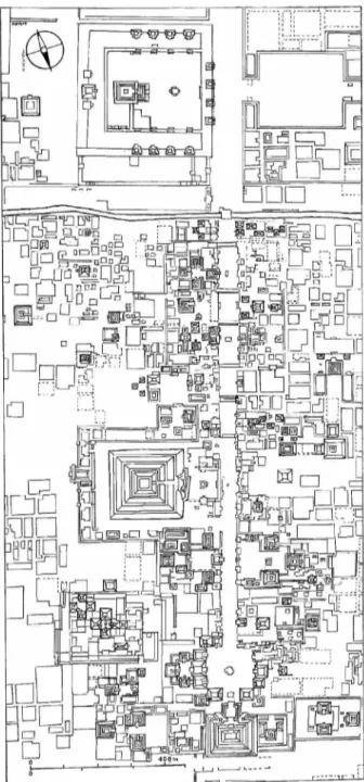 Figura 1. Mapa de Teotihuacan elaborado por René Millon. Fotografía tomada de Teo- Teo-tihuacan, Citicorp-Citibank, 1989: 22