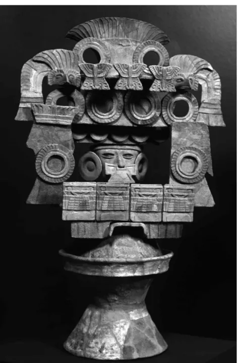 Figura 4. Incensario teotihuacano formado con distintas piezas de barro hechas en molde